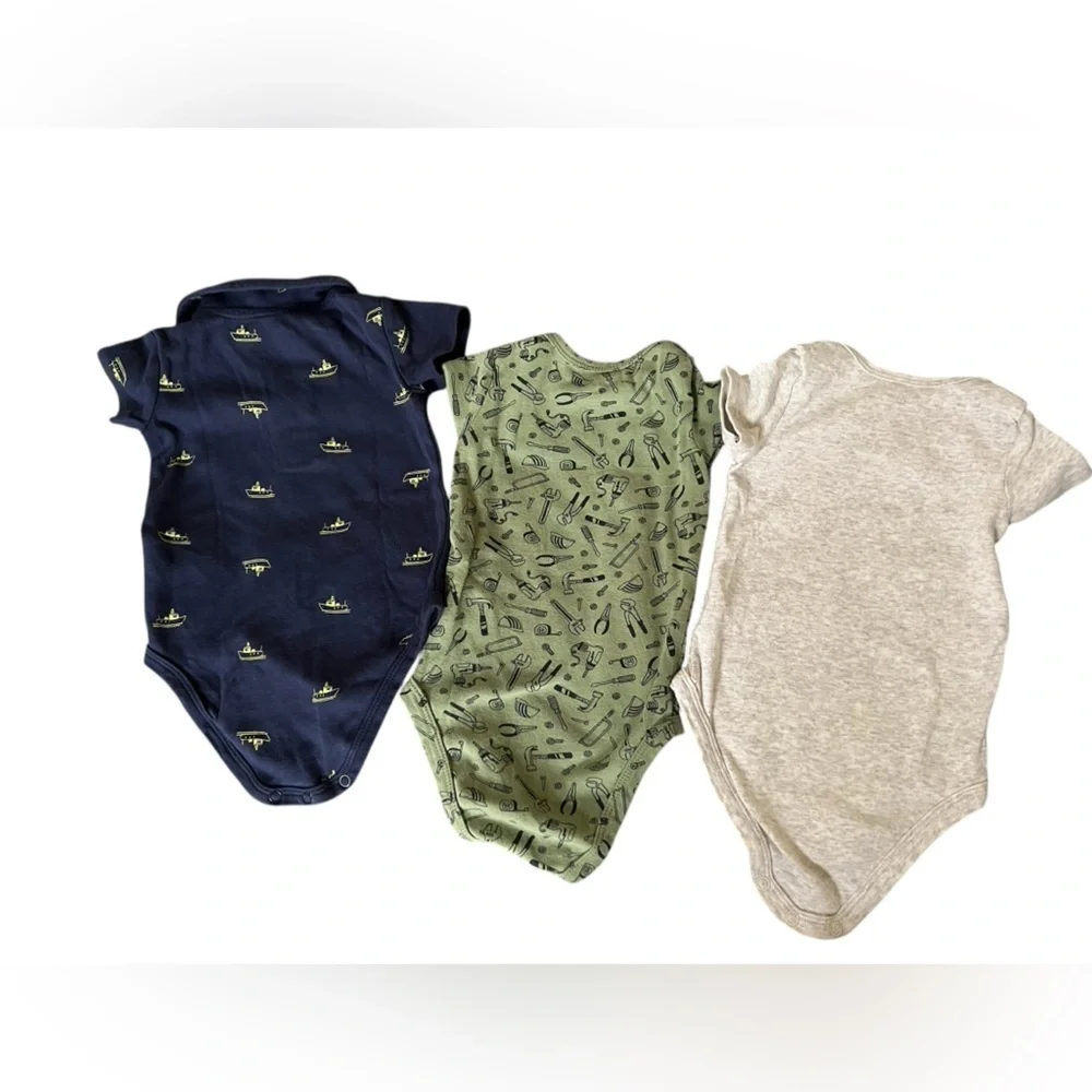 Three Carters 9 month onesies -100% cotton